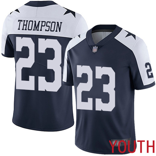 Youth Dallas Cowboys Limited Navy Blue Darian Thompson Alternate 23 Vapor Untouchable Throwback NFL Jersey